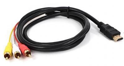 Шнур HDMI - 3*RCA 1,5м 
