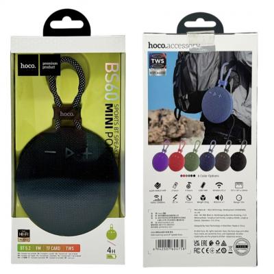 Активная колонка HOCO BS60 (FM/USB/microSD/BT), черный