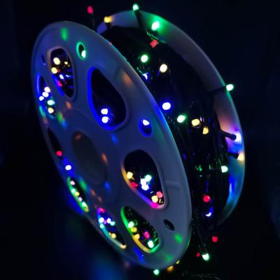 Гирлянда катушка, 50м, 240LED, 8mm, граненый, RGB, LX-85