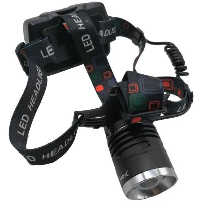 Фонарь налобный Bailong BL-A850, 5 режимов, ZOOM, повербанк, 3*18650, кабель microUSB