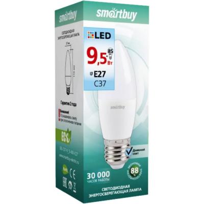 LED лампа C37/9,5W/4000/E27, Smartbuy	