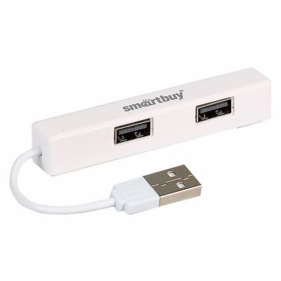 USB - Xaб Smartbuy 4 порта, 408, белый (SBHA-408-W)