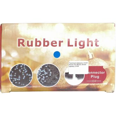Гирлянда бахрома, уличная, 3,0м/0,3-0,5м, 80LED, син., Б.П. LX-34
