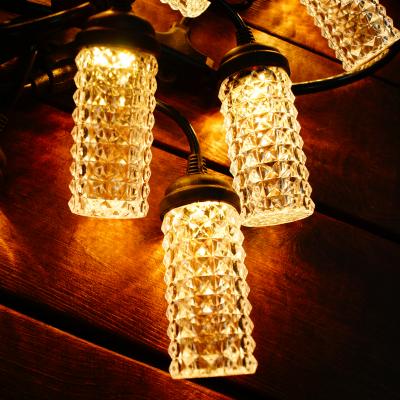 Гирлянда белт-лайт, уличная, 5м, 10LED, Цилиндр резн. т.белый LX-482