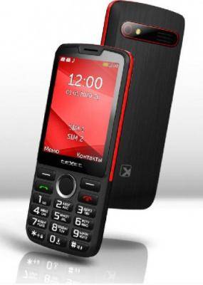 Мобильный телефон teXet TM-308 черный-красный