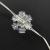 Гирлянда проволочная, 0,9м, 10LED, тепл. снежинка, 2CR2032, Luca String Light /87412/