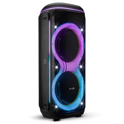 Активная колонка 30-69 CRAZY BOX 2000, 2*15", TWS, 2 б/п микрофона, ПДУ  