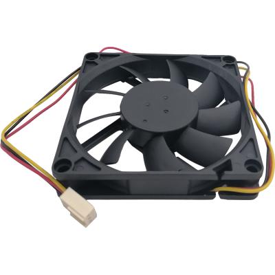 Вентилятор Gembird D8015BM-3, 80х80х15, подшипник, 3pin, провод 30см