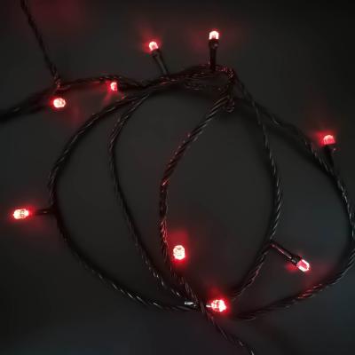 Гирлянда катушка, 50м, 240LED, 8mm, граненый, красн. LX-146