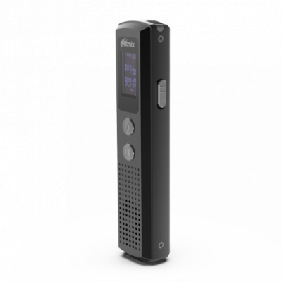 Диктофон RITMIX RR-120 8Gb черный (MP3,WAV, аудиоплеер)