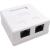 Розетка компьютерная AVS RJ-45 кат.5e внешняя, 2 порта