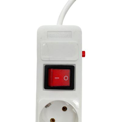 Сетевой фильтр SmartBuy 16A, 3500Вт, 3 розетки, 1,8м, белый (SBSP-3-18-W)