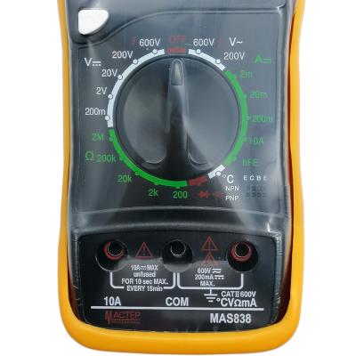 Мультиметр MAS838, Master Professional