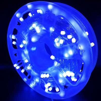 Гирлянда катушка, 50м, 240LED, 8mm, New, син. П.П. LX-242