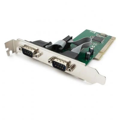 Контроллер COM  Gembird SPC-1, в PCI, порты: 2 внешн. COM (RS232) (MOSCHIP MCS9835)