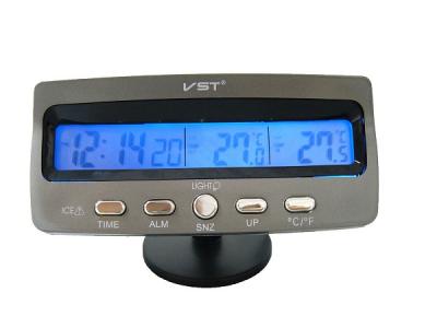 Часы эл.авто VST7045 (будильник, температура)
