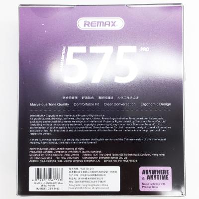 Наушники-гарнитура Remax RM-575 PRO Metall, фиолетовый