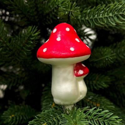 Игрушка ёлочная, 1шт. 10см. Мухоморы, Darlens DL-DRL05168