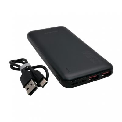 Портативный аккумулятор 10000 мАч, BOROFONE BJ38, 2xUSB+1xUSB-C, черный