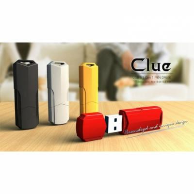 USB 3.0/3.1 накопитель Smartbuy 128GB Clue white, белый (SB128GBCLU-W3)