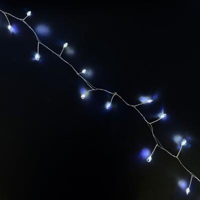 Гирлянда провол. 20м./600led, РОСА мишура Св.П. бел. LX-497