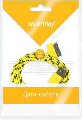 Кабель USB - iPhone 30pin, 1,2м, Smartbuy, нейлон, желтый (iK-412n yellow)