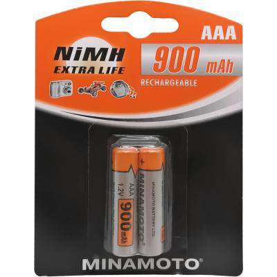 Аккумулятор AAA (HR03), 900 mAh, 1.2V BL2 /кор.72шт, MINAMOTO