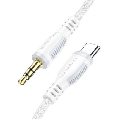 Jack 3,5mm - TYPE-C 1,0м, BOROFONE BL14, белый