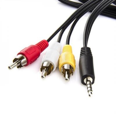 Jack3.5 (4pin) - 3RCA, 0.3м OT-AVC32(RC-35) Орбита