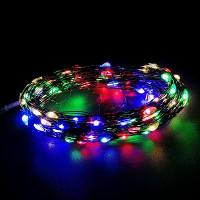 Гирлянда провол. 10м, 1000LED, РОСА RGB З.П. LX-316