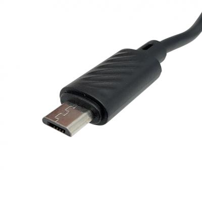 Кабель USB - micro USB, 1,0м, HOCO X88 Gratified, ПВХ, 2.4А, черный