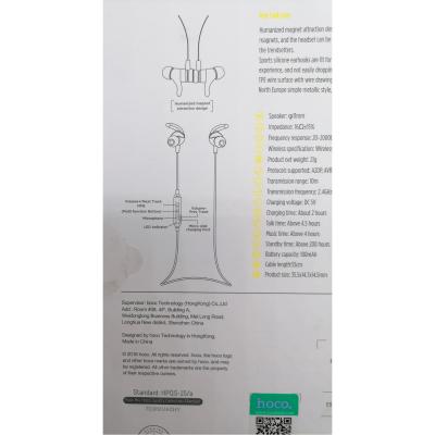 Беспроводные наушники HOCO ES8 Nimble вакуумн., Bluetooth, черный***
