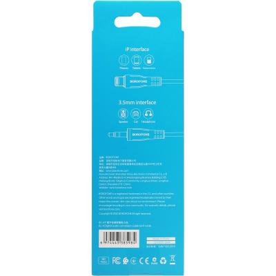 Jack 3,5mm - Lightning 1,0м, BOROFONE BL14, белый