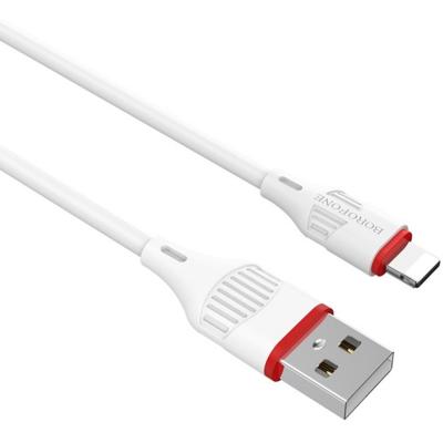 Кабель USB - Lightning 8pin, 1,0м, BOROFONE BX17, белый