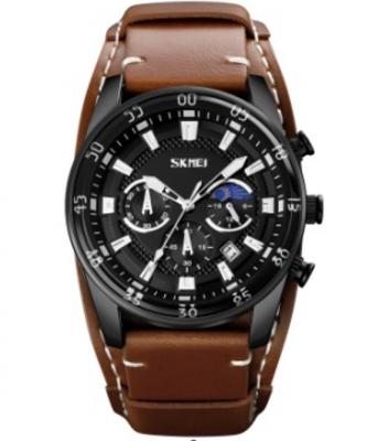 Часы наручные Skmei 9249 коричневый-черный (brown-black)