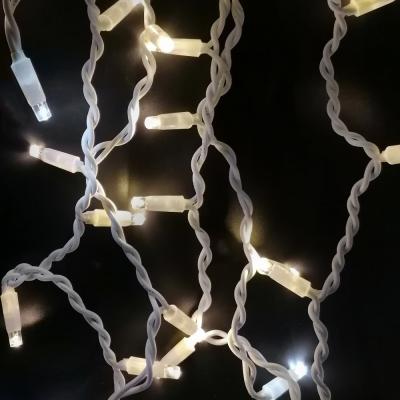 Гирлянда бахрома, уличная, 3,0м/0,3-0,5м, 80LED, т.бел., Б.П., LX-33