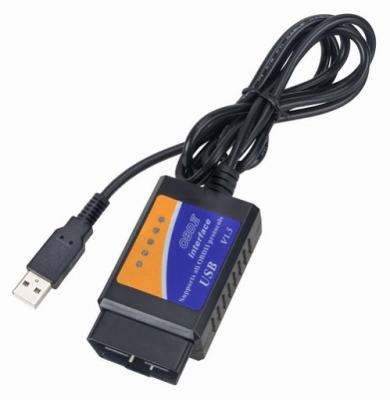 Сканер-адаптер OBD-2, USB, ver.1.5***