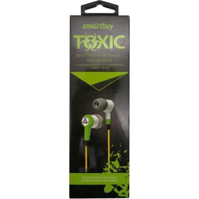 Наушники в/канал SmartBuy TOXIC, зеленые (SBE-2700) /50