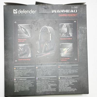 Игровая гарнитура DEFENDER Warhead G-260, красный/черный