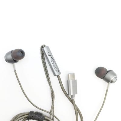 Наушники-гарнитура Ritmix RH-150MC, Type C серый (вакуумные)