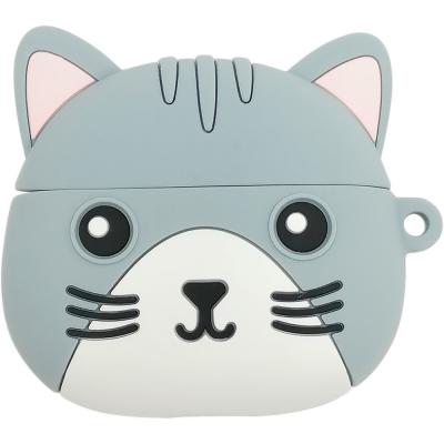Беспроводные наушники HOCO EW46 Cat, Bluetooth, в кейсе, белый/серый (Mysterious Cat)