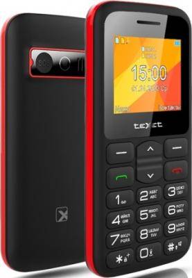 Мобильный телефон teXet TM-B323 черный-красный