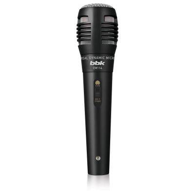 Микрофон BBK CM114 (вокальный, 2,5м), черный