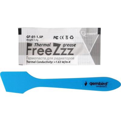 Термопаста Gembird FreeZzz GF-01-1.5P, 1.5гр /15772/