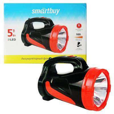 Фонарь прожектор Smartbuy 5W, черный (SBF-355-K)1/40