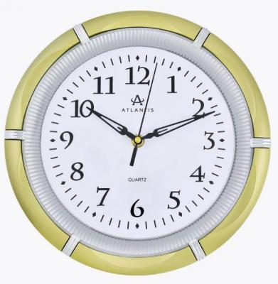 Часы настенные Atlantis GD-8304B gold
